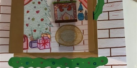 Powiększ grafikę: Kartka Świąteczna wykonana przez ucznia