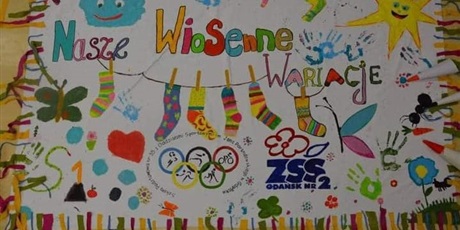 Powiększ grafikę: Plakat promujący dzień kolorowej skarpetki i współpracy z ZSS nr2