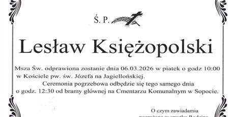 W wieku 88 lat odszedł wieloletni Dyrektor SP35 Lesław Księżopolski
